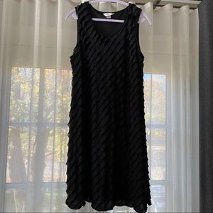 CJ Banks black ruffle dress sleeveless size X 14